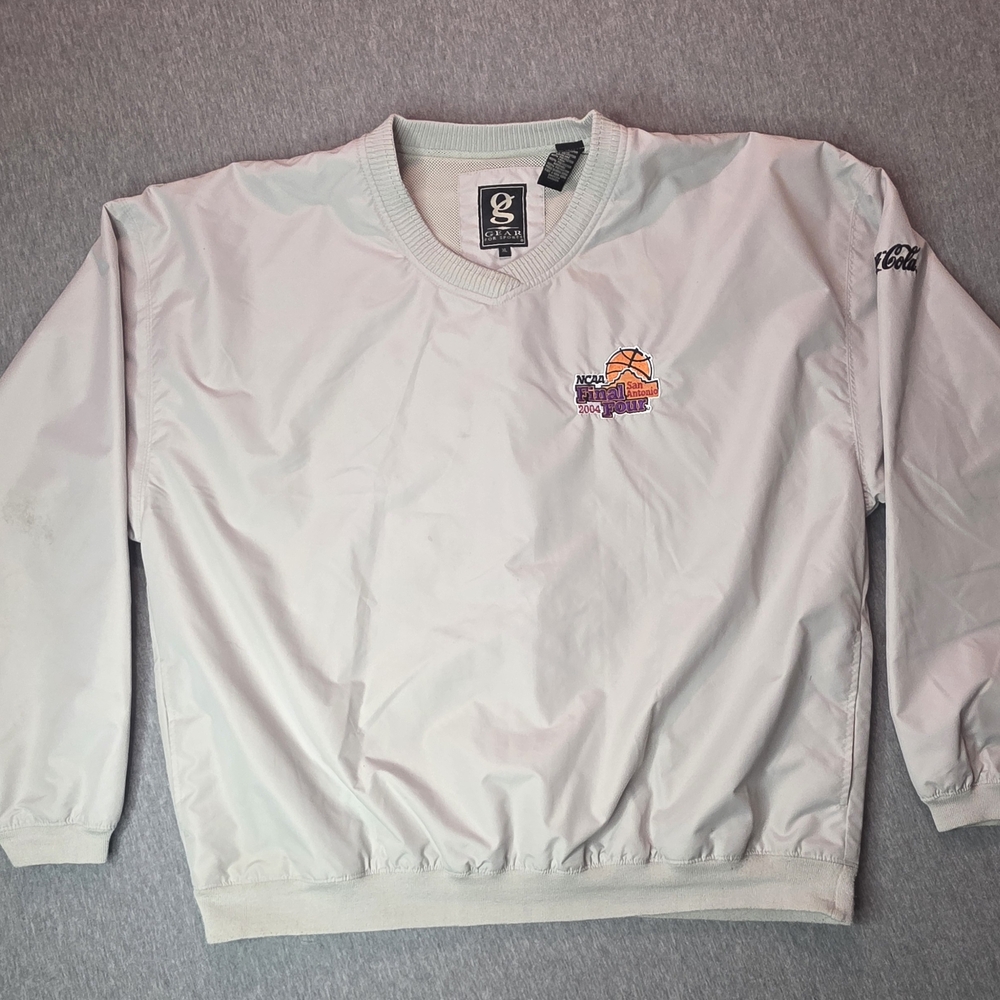 Vintage G-Gear NCAA Final Four 2004 V-neck pullover jacket with a Coca-Cola